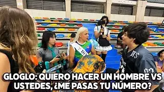 GLOGLO LLEGA AL EVENTO DE EMET Y LE SACA NÚMERO A LA VOLEIBOLISTA