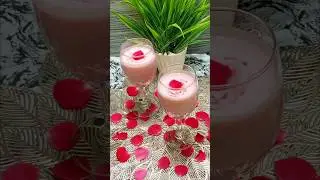 Rose Lassi Recipe 😜 #shorts #viral #cooking #sweet #bareeraansarikitchen