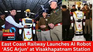 East Coast Railway Launches AI Robot &lsquo;ASC Arjun&rsquo; at Visakhapatnam Station | Passenger Safety Boost