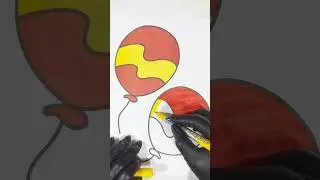 colouring balloon | drawing balloon | balloon | #kidsvideo #kidsactivity #toddlers