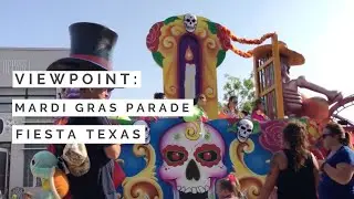 Six Flags Fiesta Texas Mardi Gras parade - 4K (04/2017)