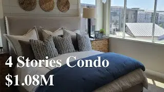 4 Stories Townhome Style Condo Tour | Fremont, CA | $1.08M | 2,181 Sqft | 3 Beds | 3 Baths | Loft