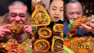 Spicy Beef Bone+Beef Marrow Eating Mukbang Spicy Chinese Beef Tang Eating Asmr 매콤한 해산물 먹방 Asmr ASMR