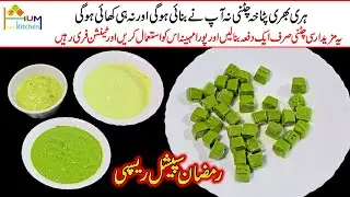 Restaurant Style Green Chutney in 5 Minutes | Dahi Wali Pudine Ki Chutney Recipe | Pudine Ki Chatni