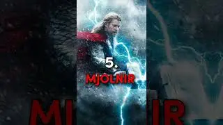 Top 5 Most Powerful Weapons In MCU #mcu #mjolnir #stormbreaker