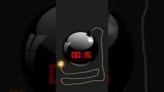 30 sekundowy zegar z wybuchem bomby.#szorty #timer #tiktok #odliczanie