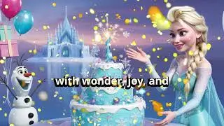 ❄️ Happy Birthday Frozen Style 🎂 | Magical Birthday Wishes with Elsa & Anna