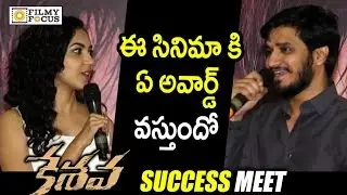Nikhil Making Fun of Ritu Varma at Keshava Movie Success Meet - Filmyfocus.com