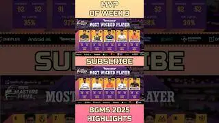 BGMS season 4 | week 3  day 5 | Top 10 MVP rankings | #bgmi #bgms #top10 #jonathan #admino #godlike