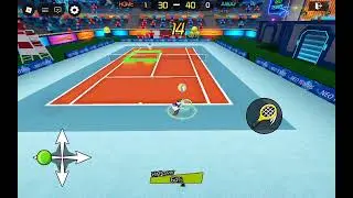 Igram tenis sa sestrom.