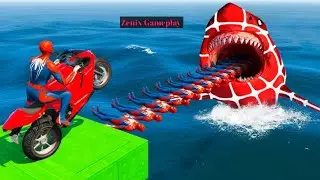Super Hero Car Stunt, Spider Hero Car Stunt ATV Quads Bike Stunt, Spider Hero Rope,