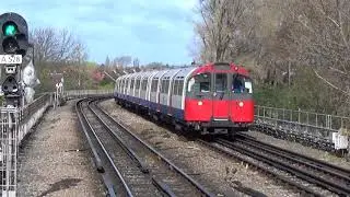 London Underground 1973 Stock 135 and 120 arriving into Aplerton