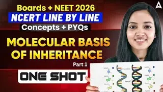 Molecular Basis of Inheritance Class 12 | NCERT Line-by-Line in ONE SHOT | by Shivani Ma'am