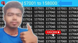 157001 से 158000 numbers सीखे youtube पर ll 157001 to 158000 numbers ll 157001-158000