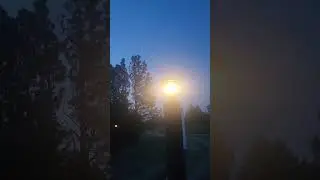 Solar LEDs at the cabin