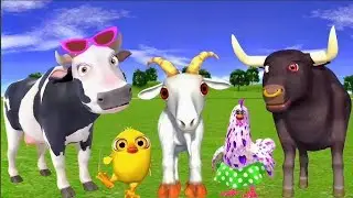 EI 3D Tractor Gameplay🎀🎁 | Animal Cow & Dinosaur Game | Episode 07