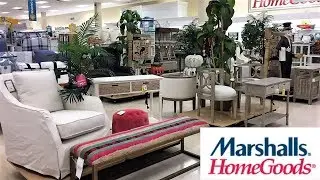 MARSHALLS HOME GOODS FURNITURE FALL DECOR HALLOWEEN - SHOP WITH ME SHOPPING STORE WALK THROUGH 4K