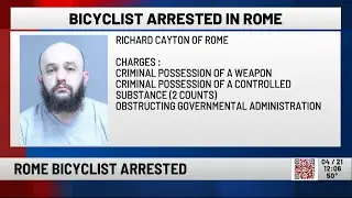 Bicycle Stop Leads to Arrest on Drug and Weapon Charges in Rome