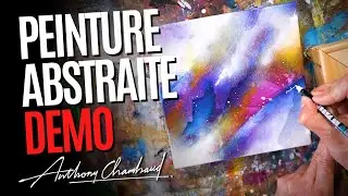 🎨 Démo peinture abstraite sur toile