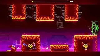 Geometry Dash trying to beat 12 star