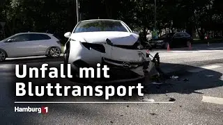 Rote Ampel missachtet? Bluttransport kracht in PKW