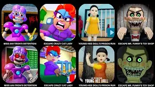 ESCAPE MISS ANI-TRON'S DETENTION, ESCAPE CRAZY CAT LADY, ESCAPE YOUNG-HEE DOLL'S PRISON RUN,..