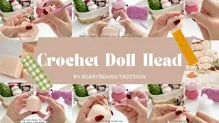 Crochet Doll Head (Removable Doll Head)