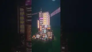 Cyberpunk Tower | Minecraft Timelapse #cyberpunk #timelapse