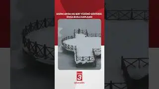 Erzincan&rsquo;da kış sert y&uuml;z&uuml;n&uuml; g&ouml;sterdi: Doğa buzla kaplandı
