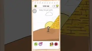 Ответ на 582-й уровень игры Brain Test All Star | Обеспечьте безопасность девочки