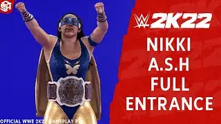WWE 2K22 NIKKI A.S.H ENTRANCE HD W/ WOMENS TAG TEAM CHAMPIONSHIP