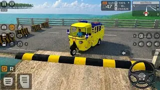 Tuk Tuk Auto rickshaw gameplay in Bussid | Indonesia Bus simulator| Map mod and vehicle mod #bussid