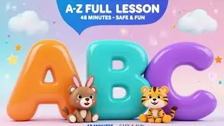 A&ndash;Z Alphabet Learning for Kids &ndash; 48 Minutes of Music, Colors, Animals & Fruits | BonEduKids
