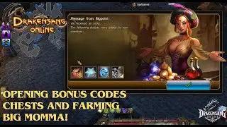 Drakensang Online - Opening Bonus Codes Chests & Farming Big Momma! (DSO)