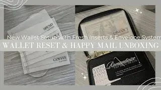 Wallet Reset & Happy Mail Unboxing | New Wallet Setup with Fresh Inserts & Envelope System