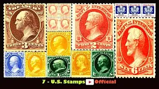 7 - U.S. Official Stamps (1873&ndash;1884) &ndash; Scarce Government Use & Postal History in 8K ULTRA HD
