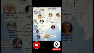 Bhakti Saints of Medieval India #history #india #gk #gs #upsc #bpsc #ssc #shorts