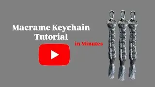 TUTORIAL MACRAM&Eacute; KEYCHAIN | DIY Gantungan Kunci Cantik dari Tali Katun untuk Pemula!