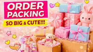 ￼ BIG & CUTE Order Packing 💕 | Aesthetic Packing ASMR (fake order)￼#sweetsamruddhi #orderpacking 