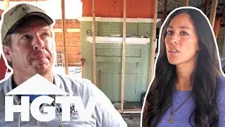 Jo Destroys Fireplace & Puts One In Another Room In The House | Fixer Upper