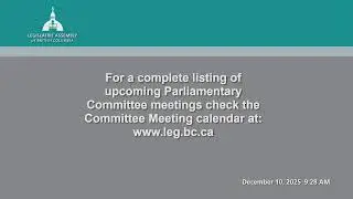 BC Legislature Live Stream - Birch Room