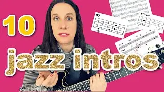 10 jazz guitar intros ( and 2 outros ;)