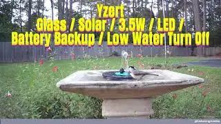 Awesome solar fountain for your birdbath! Bird magnet for your bath.