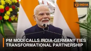 PM Modi calls India-Germany ties the transformational partnership | DD India News Hour