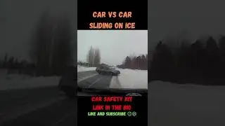 Car vs Car Sliding on Ice