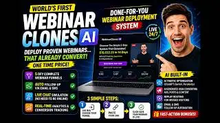 Launch Automated Webinar Funnels 24/7 With AI Webinar Builder