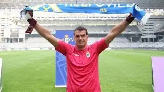 Esteban Andrés Suarez. Real Oviedo. Paradas 2014-2015