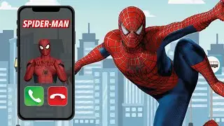 Llamada a Spiderman 🕷️El Hombre Ara&ntilde;a, llamada al tel&eacute;fono. Ay&uacute;dale a seguir salvando la ciudad.