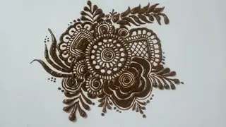 Unique circle mehndi design simple mehndi design 😍#mehndi #backhandmehndidesign