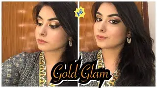 GOLD GLAM CAT SMOKEY EYES !